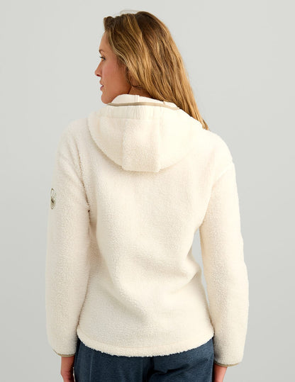 Huk Womens Pebble Fleece Hoodie - Egret