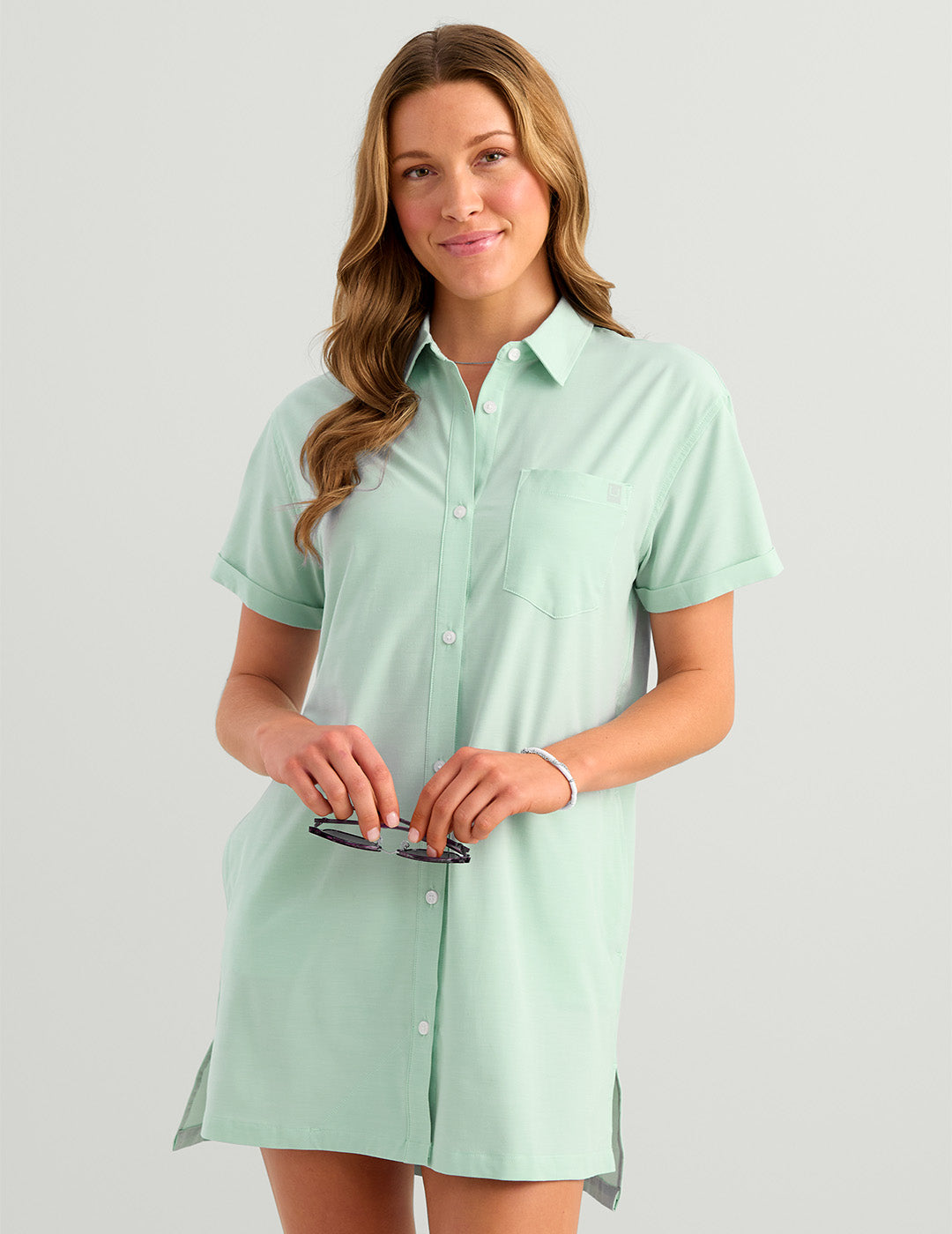 Huk Womens Kona Cover-Up Dress - Heron Blue