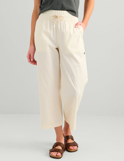 Huk Womens Cruiser Wide Leg Crop - Egret