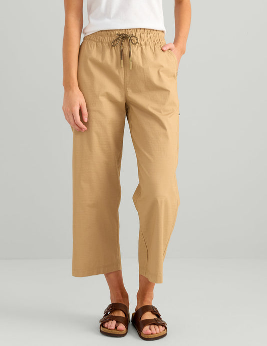 Huk Womens Cruiser Wide Leg Crop - Marl