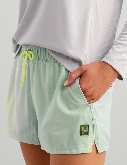 Huk Womens Isla Short - Heron Blue Ombre
