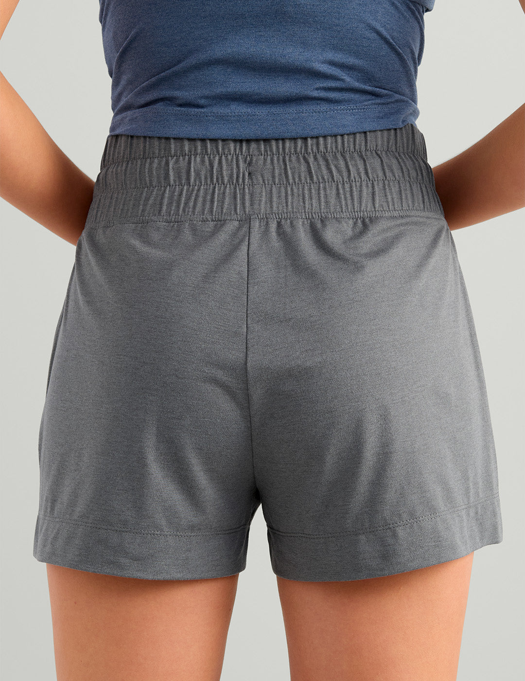 Huk Womens Bayside Short - Anchor Heather