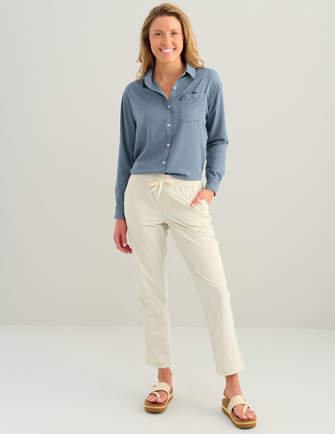 Huk Womens Embark Pant - Silver Birch