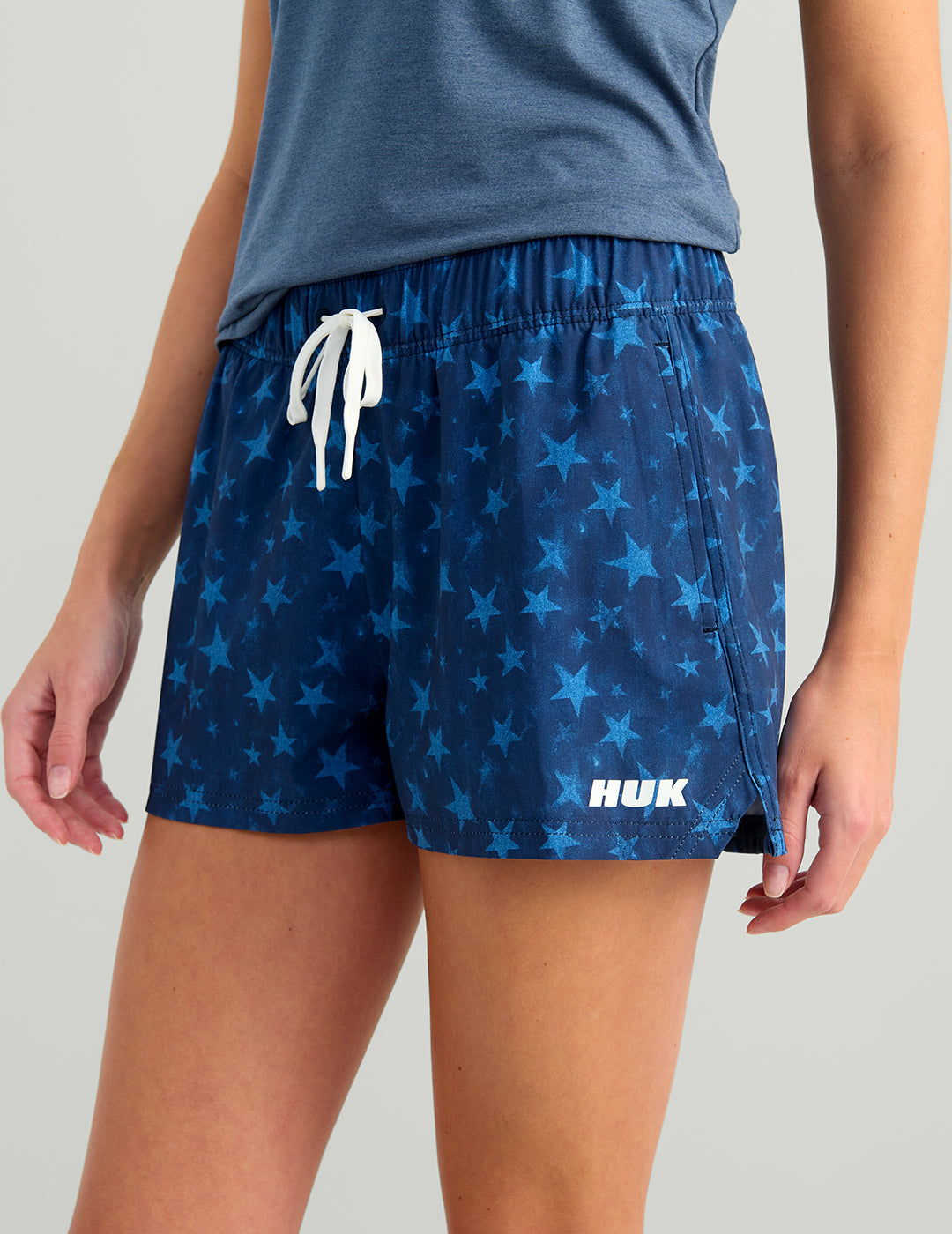 Huk Womens Americana Isla Short - Navy Stars