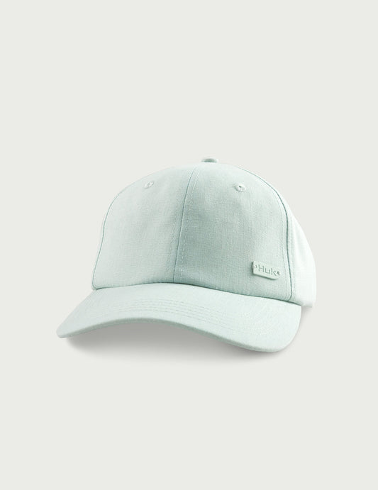 Huk Womens Breezeway Linen Dad Hat - Heron Blue
