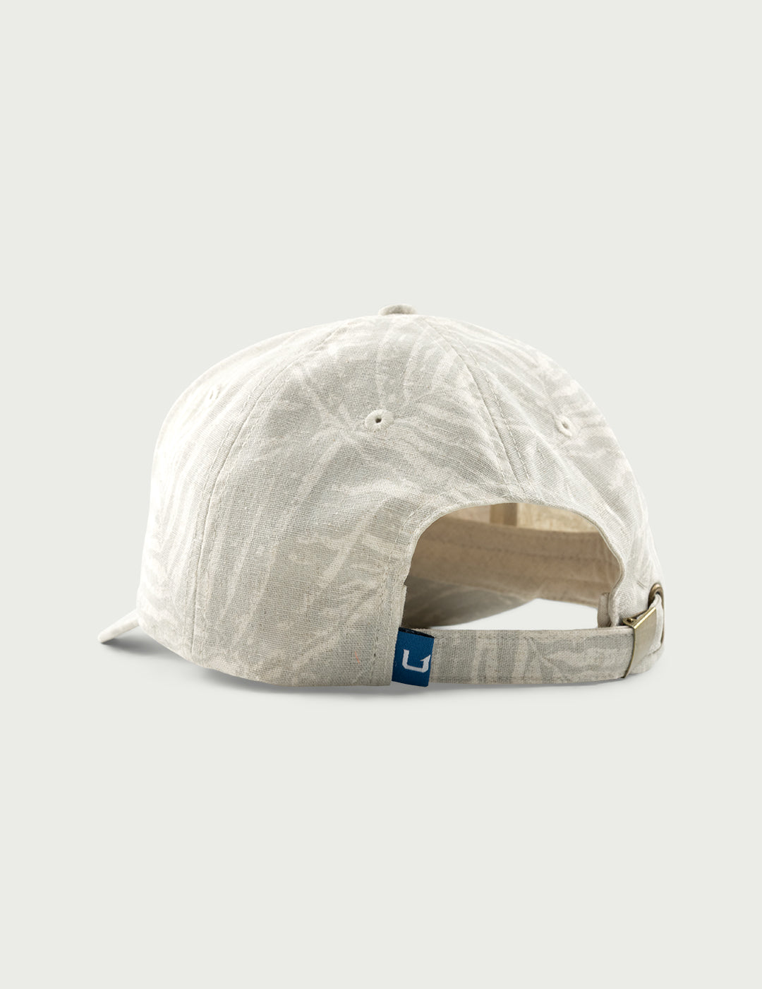 Huk Womens Breezeway Linen Dad Hat - Silver Birch Palm
