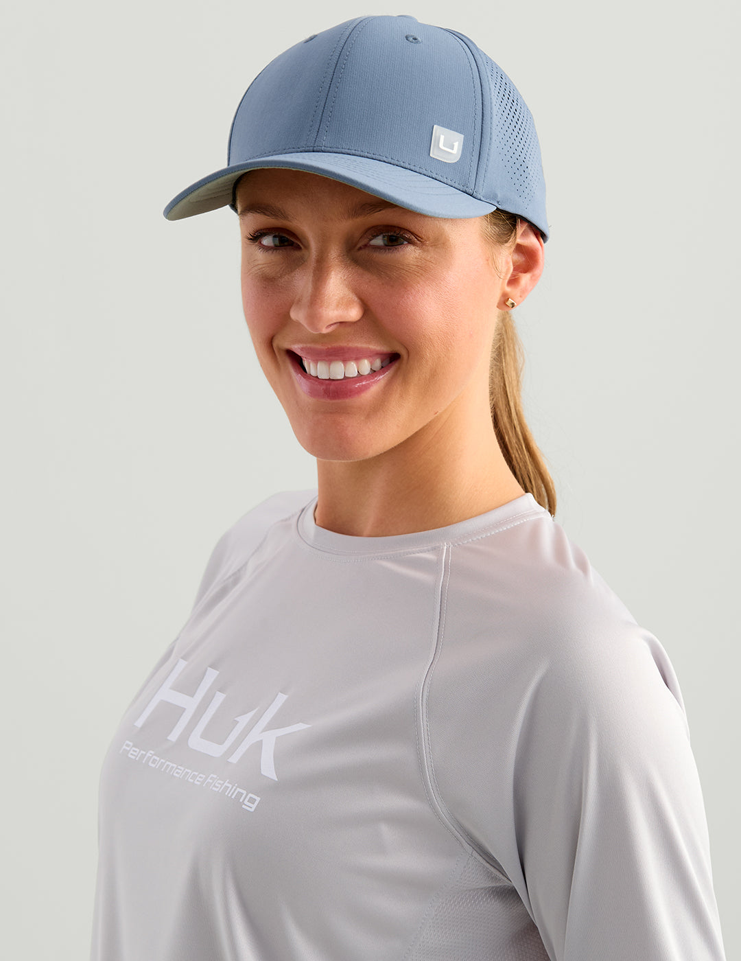Huk Womens Sunup Performance Hat - Stormy Blue