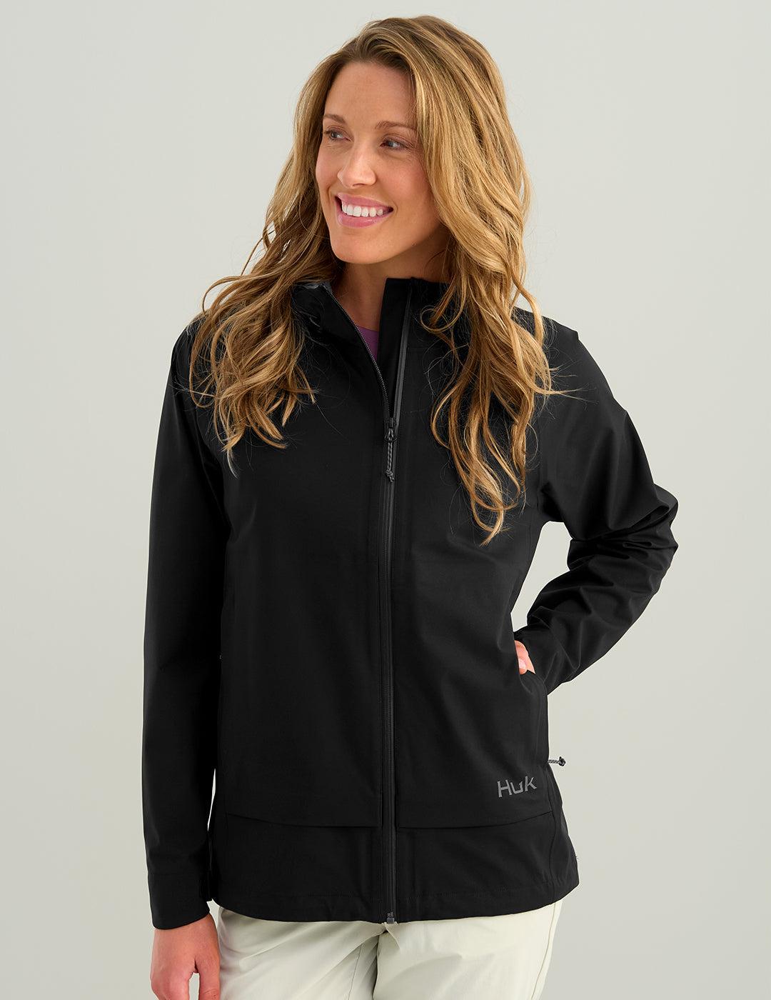 Huk Womens Storm 3-Layer Jacket - Black