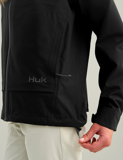 Huk Womens Storm 3-Layer Jacket - Black