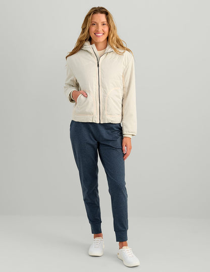 Huk Womens Crosscurrent Jacket - Silver Birch