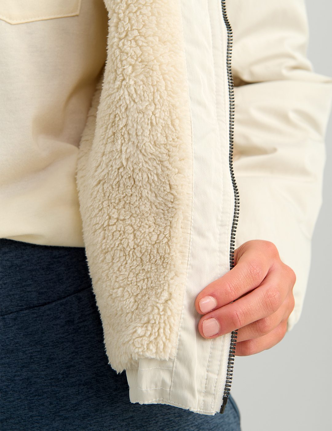 Huk Womens Crosscurrent Jacket - Silver Birch