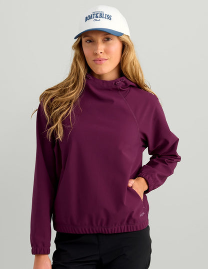 Huk Womens Breaker Pullover - Midnight Cove