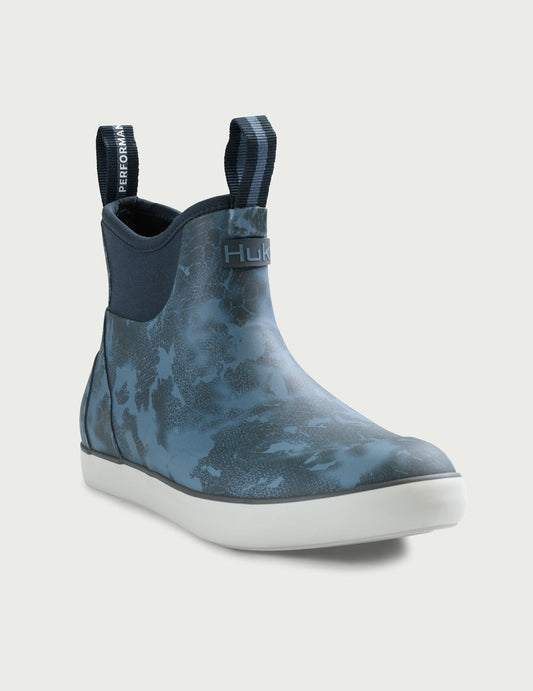 Huk Womens KC Print Rogue Wave Boots - Stormy Blue Tideloom Camo