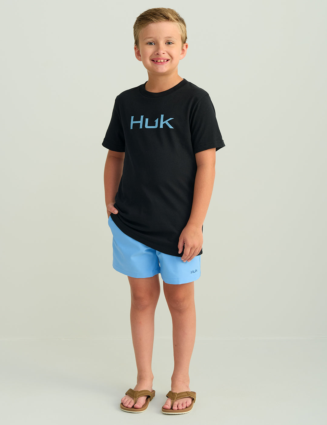 Huk Kids Pursuit Volley Swim Short - Marolina Blue