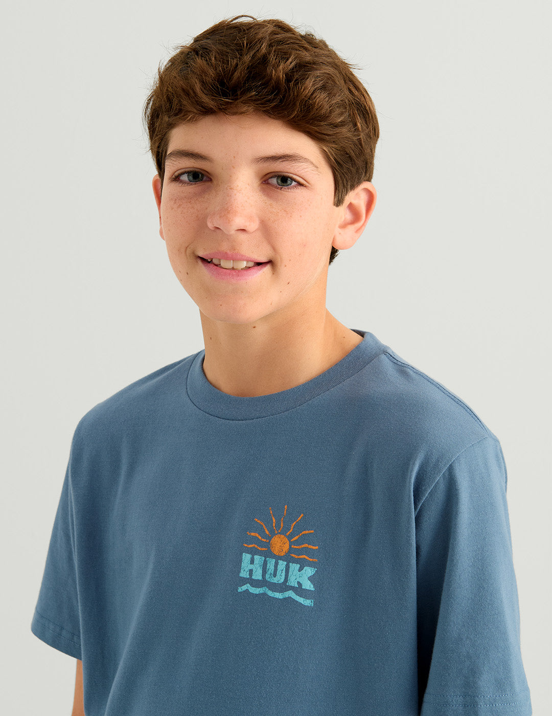 Huk Kids Paper Cut Tee - Stormy Blue