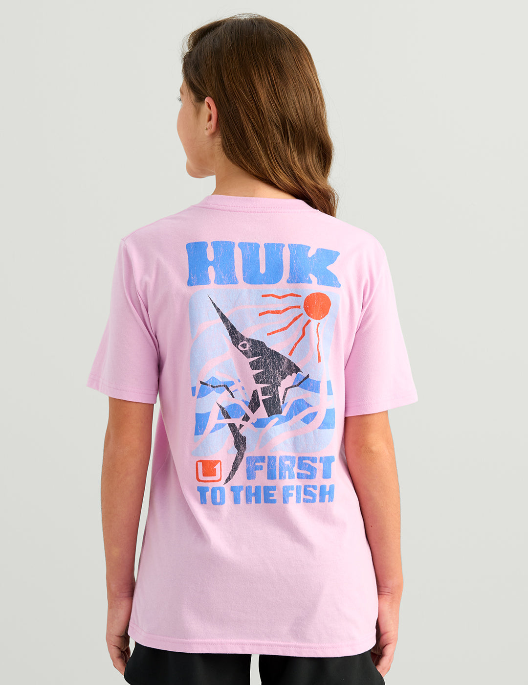 Huk Kids Paper Cut Tee - Oleander