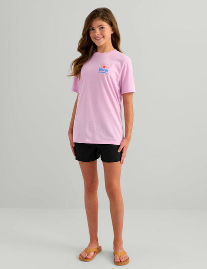 Huk Kids Paper Cut Tee - Oleander