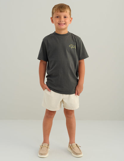 Huk Kids Drip Tee - Dark Shadow