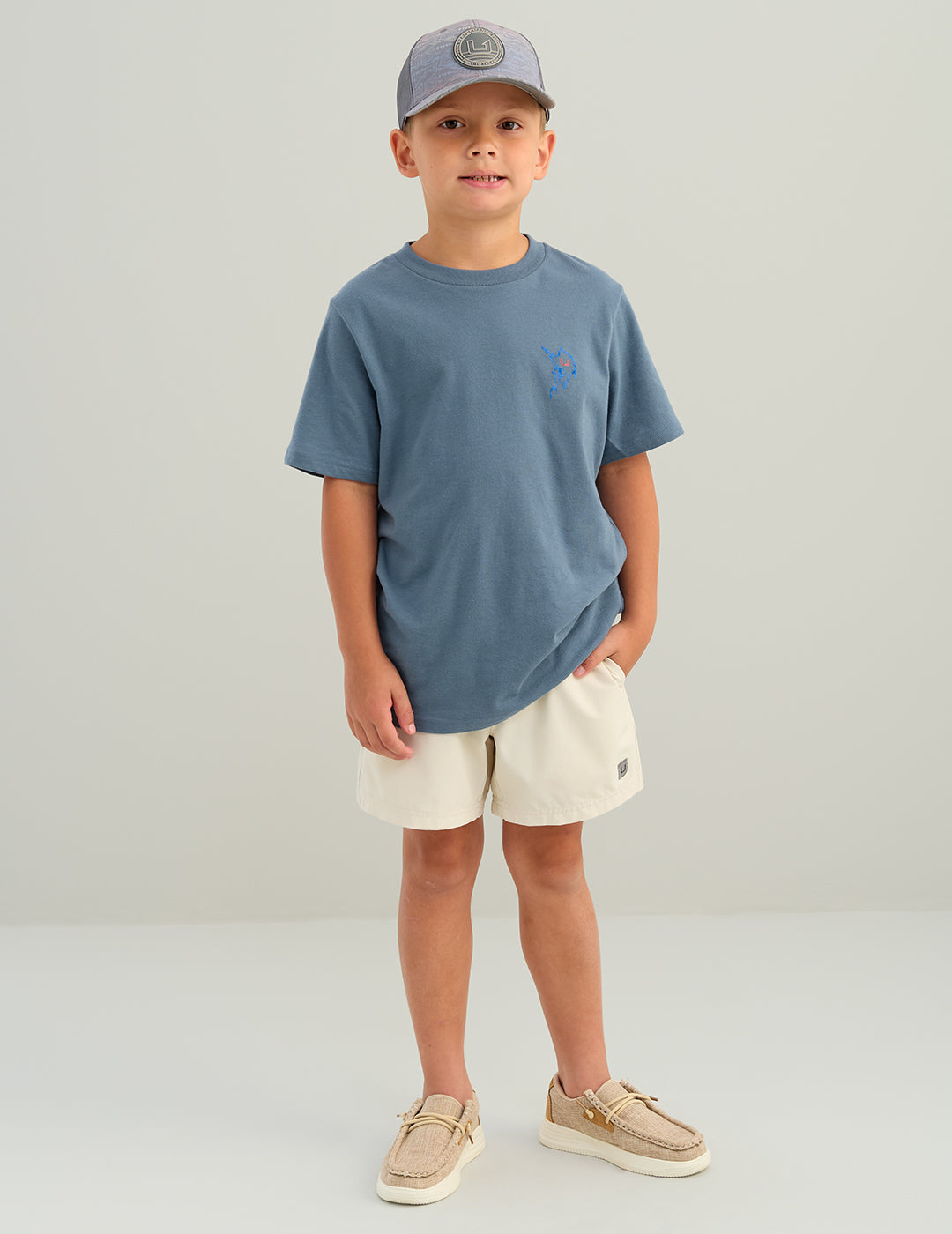 Huk Kids Drip Tee - Stormy Blue