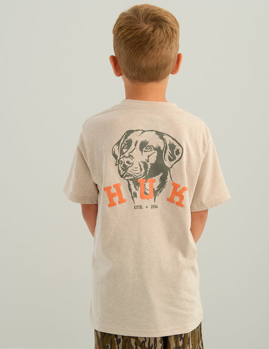 Huk Kids Lab Sketch Tee - River Rock Heather