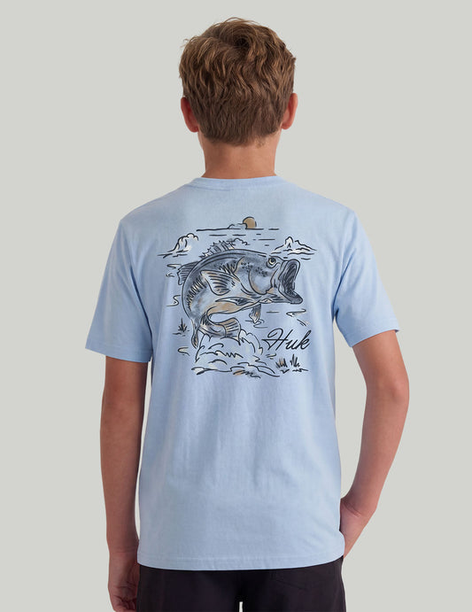 Huk Kids In The Wild Tee - Cerulean