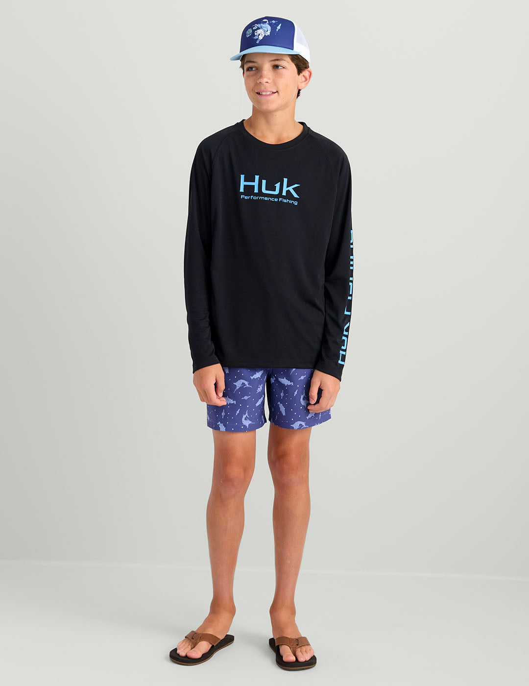Huk Kids Pursuit Performance Crew - Black