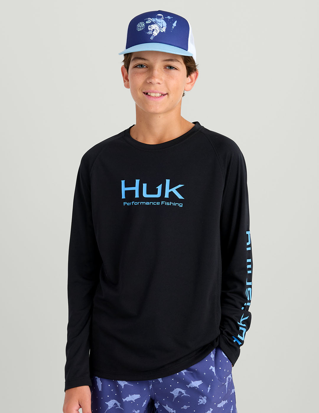 Huk Kids Pursuit Performance Crew - Black