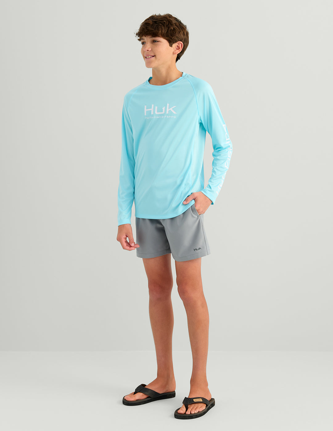 Huk Kids Pursuit Performance Crew - Caicos