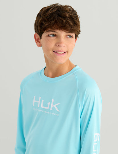 Huk Kids Pursuit Performance Crew - Caicos