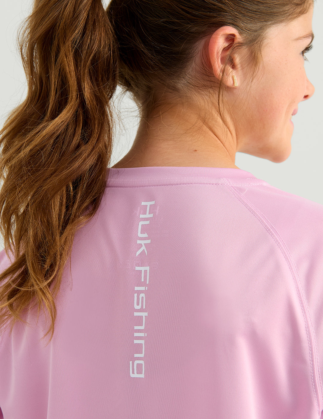 Huk Girls Pursuit Performance Crew - Oleander