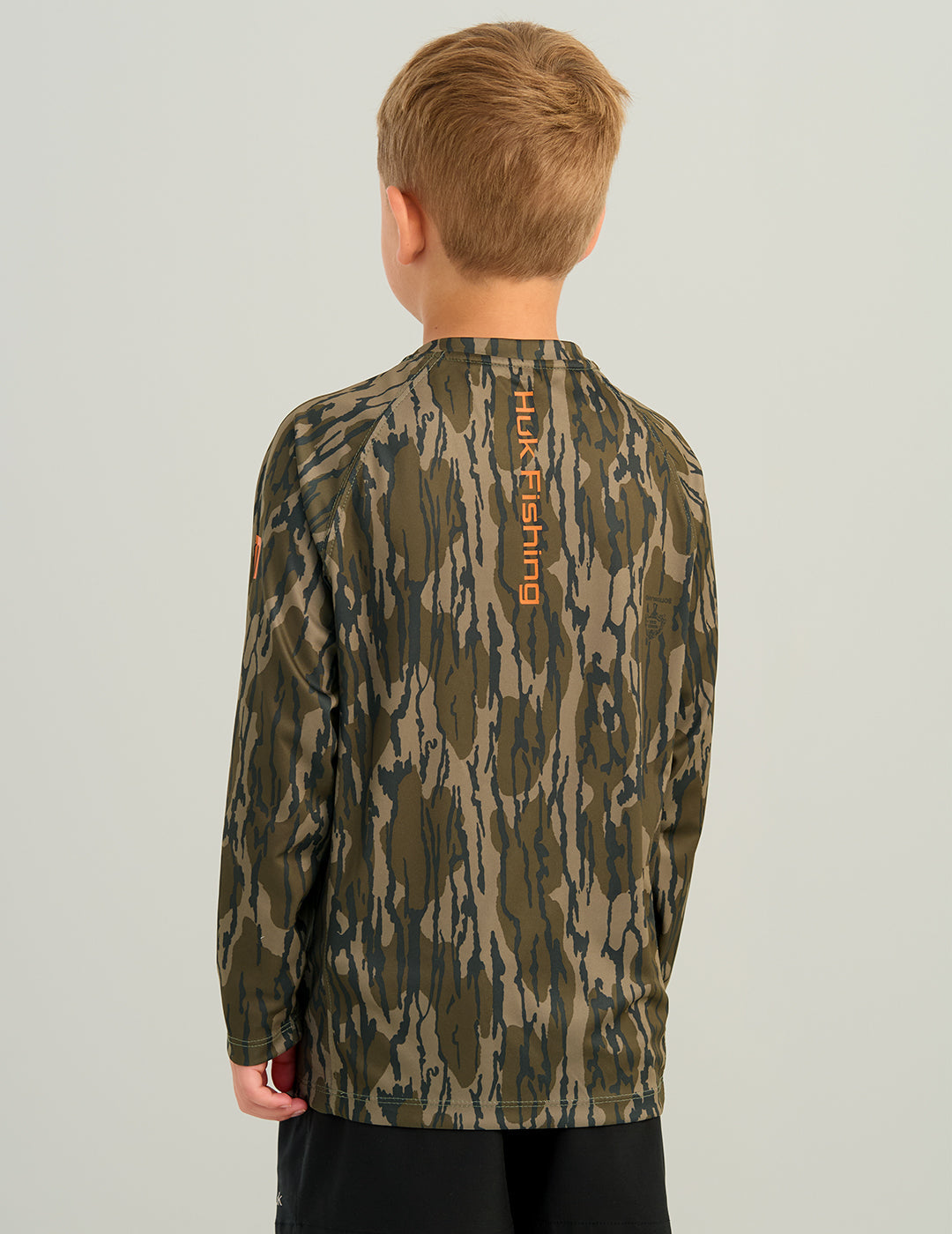 Huk Kids Mossy Oak Pursuit Performance Crew - Mossy Oak Bottomland