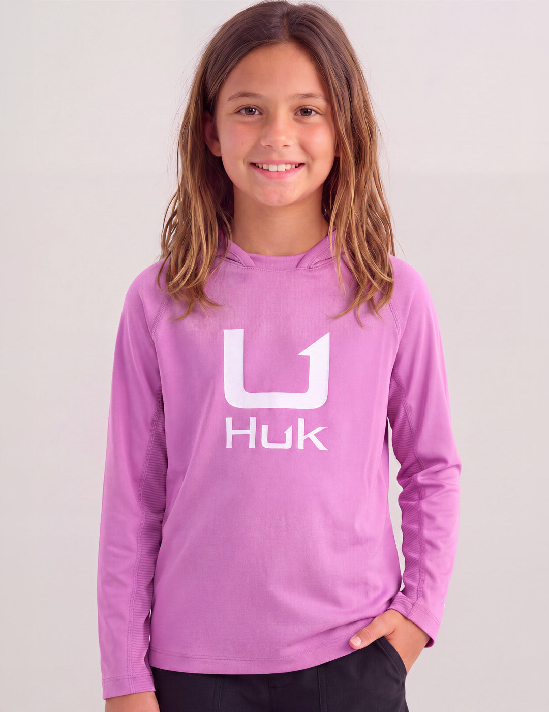 Huk Girls Icon Performance Hoodie - Coastal Wildflower