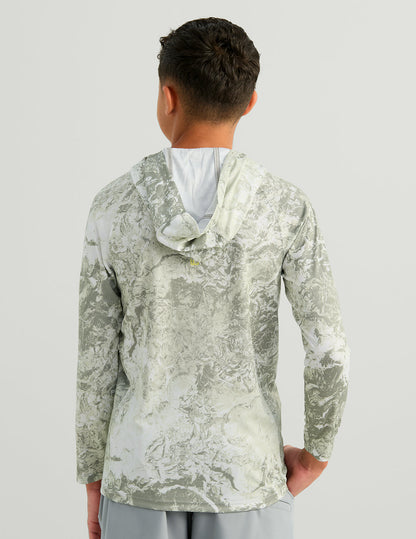 Huk Kids Mossy Oak Pursuit Performance Hoodie - Mossy Oak Seagrass