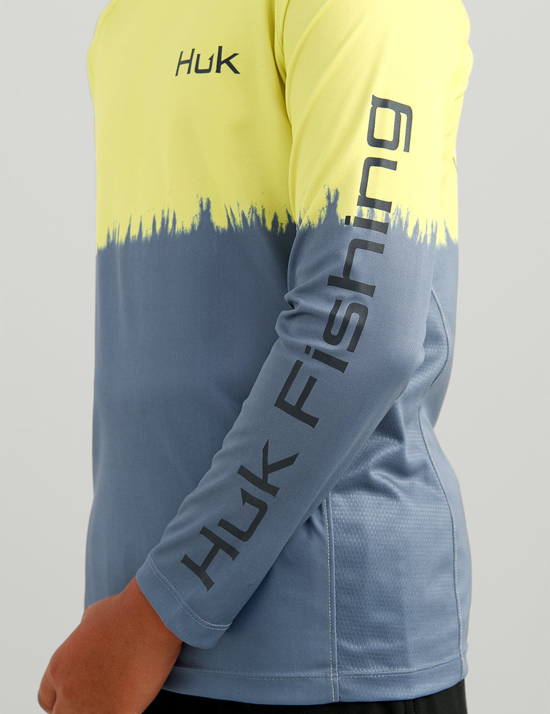Huk Kids Pursuit Performance Graphic Hoodie - Vintage Chartreuse
