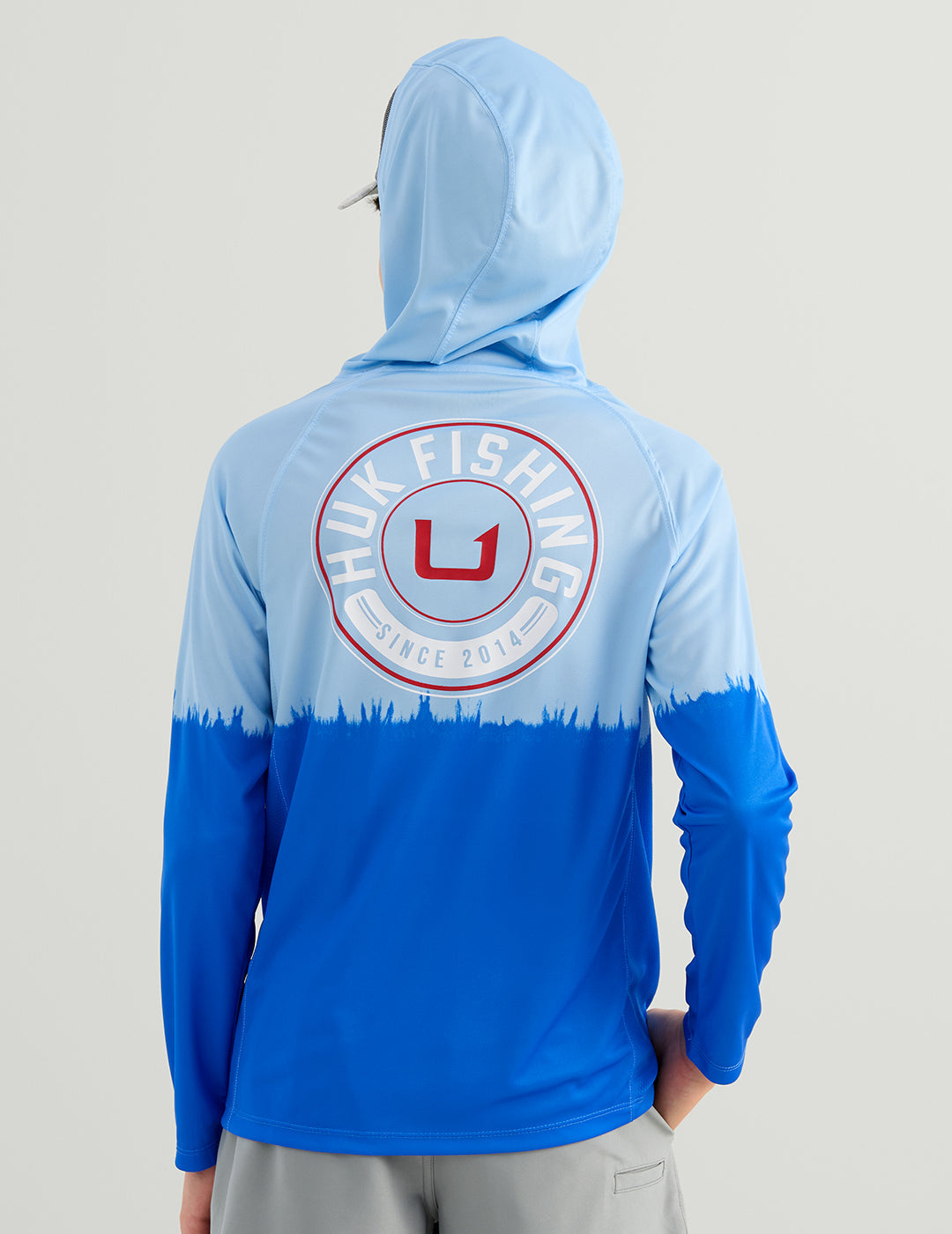 Huk Kids Pursuit Performance Graphic Hoodie - Cerulean