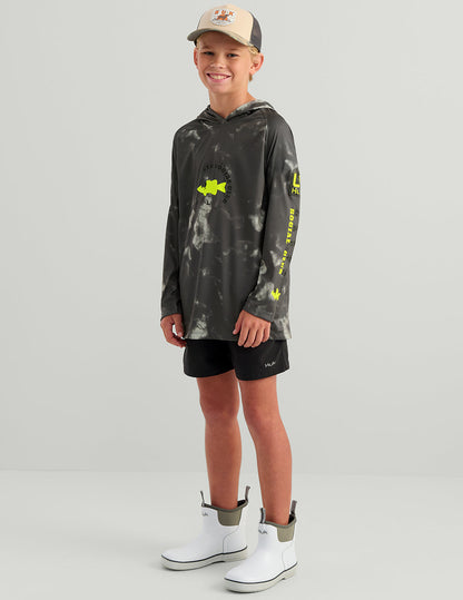 Huk Kids Pursuit Performance Hoodie - Anchor Tie-Dye