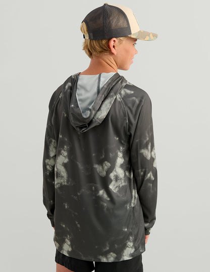 Huk Kids Pursuit Performance Hoodie - Anchor Tie-Dye