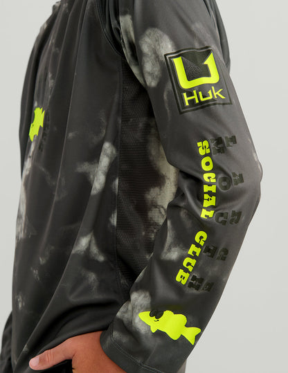 Huk Kids Pursuit Performance Hoodie - Anchor Tie-Dye