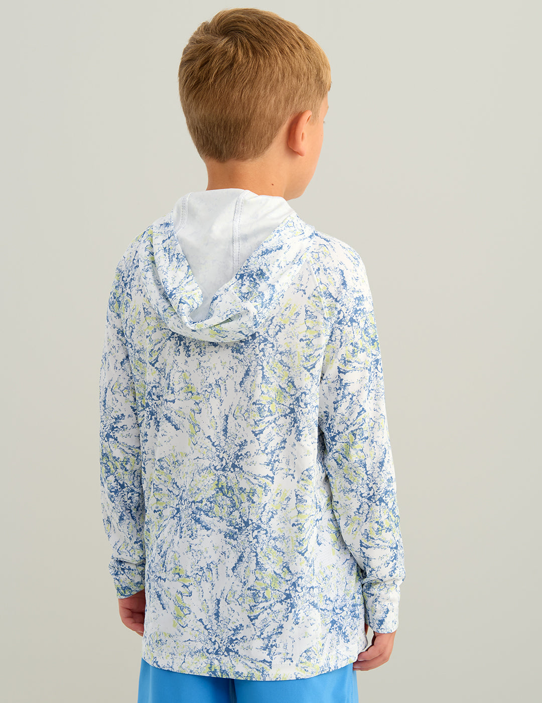 Huk Kids Pursuit Performance Hoodie - White Tie-Dye