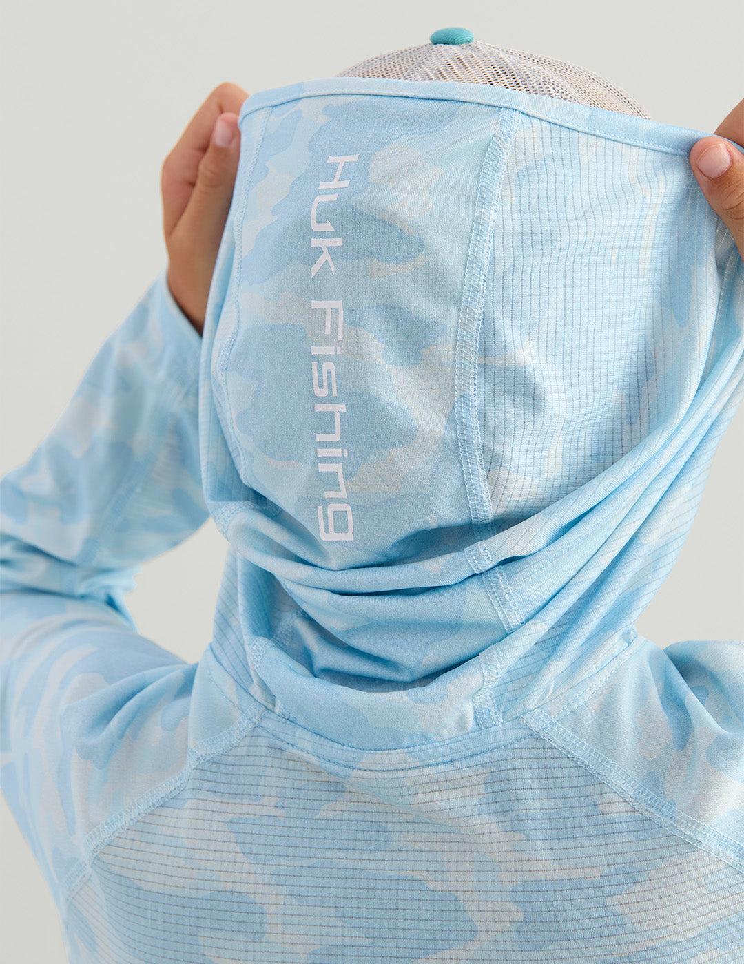 Huk Kids KC Icon Performance Hoodie - Coastal Drift Camo
