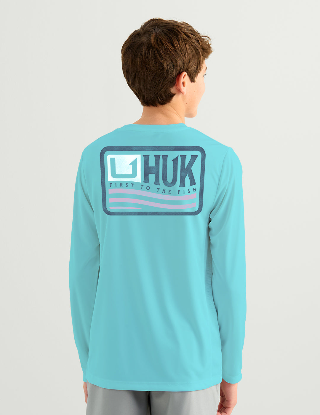 Huk Kids Pursuit Born Wave Performance Crew - Caicos