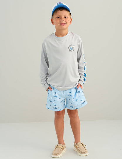 Huk Kids Pursuit United Anglers Performance Crew - Seagull