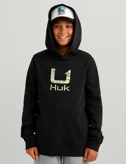 Huk Kids Huk Barb U Cotton Fleece Hoodie - Black