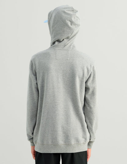 Huk Kids Edisto Script Terry Hoodie - Heather Grey