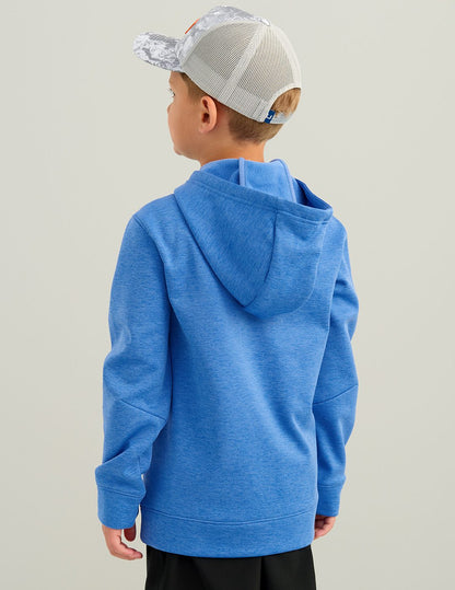 Huk Kids Coldfront+ Fleece Graphic Hoodie - Regatta Heather