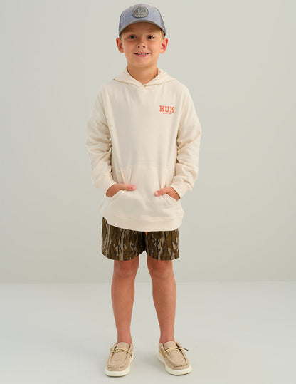 Huk Kids Edisto Terry Lab Sketch Hoodie - Egret