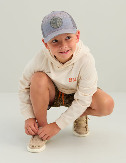 Huk Kids Edisto Terry Lab Sketch Hoodie - Egret