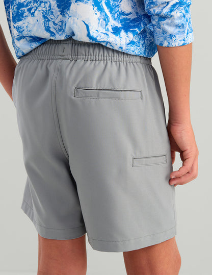 Huk Kids Pursuit Volley Swim Short - Sharkskin