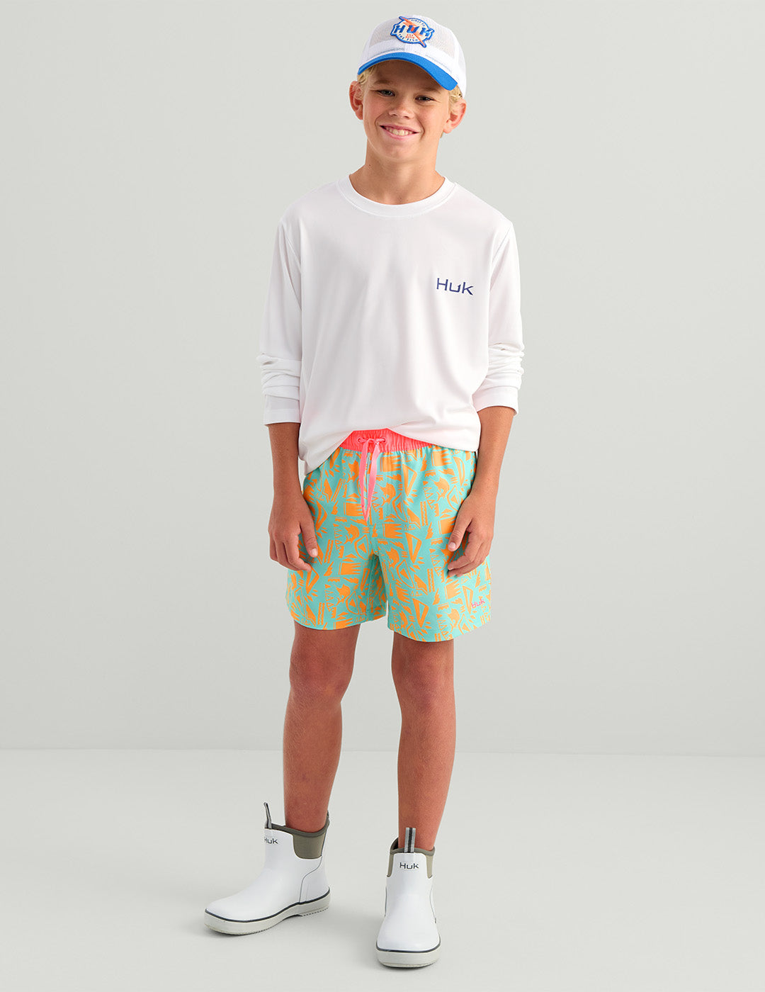 Huk Kids Pursuit Volley Swim Short - Caicos Marlin Break