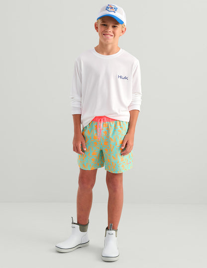 Huk Kids Pursuit Volley Swim Short - Caicos Marlin Break
